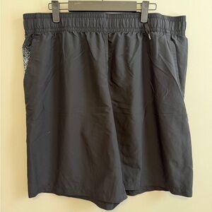 Under Armour Black Athletic Shorts with Speckled Pocket Accent